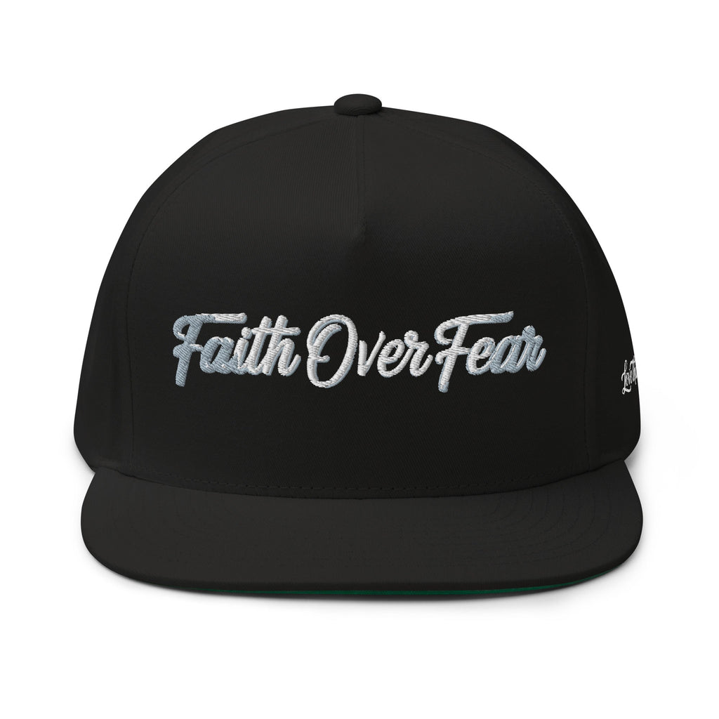 Flat Bill Cap - Faith Over Fear | J316 Label