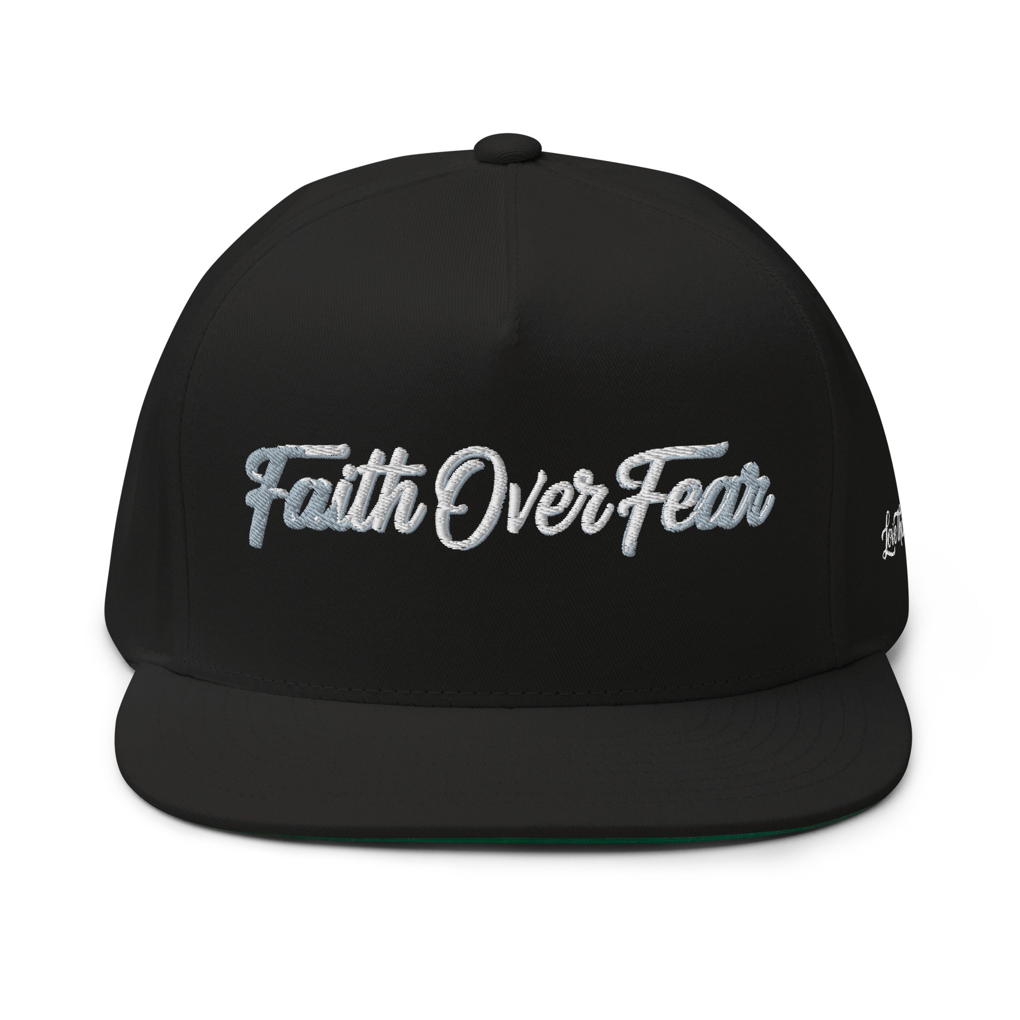 Flat Bill Cap - Faith Over Fear | J316 Label