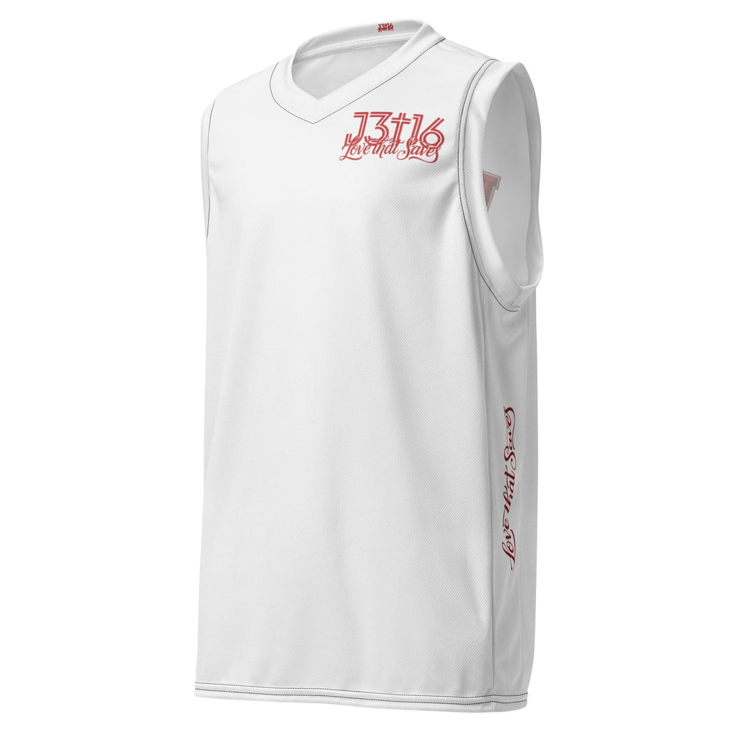 Recycled unisex basketball jersey Psalm23 | J316 Label