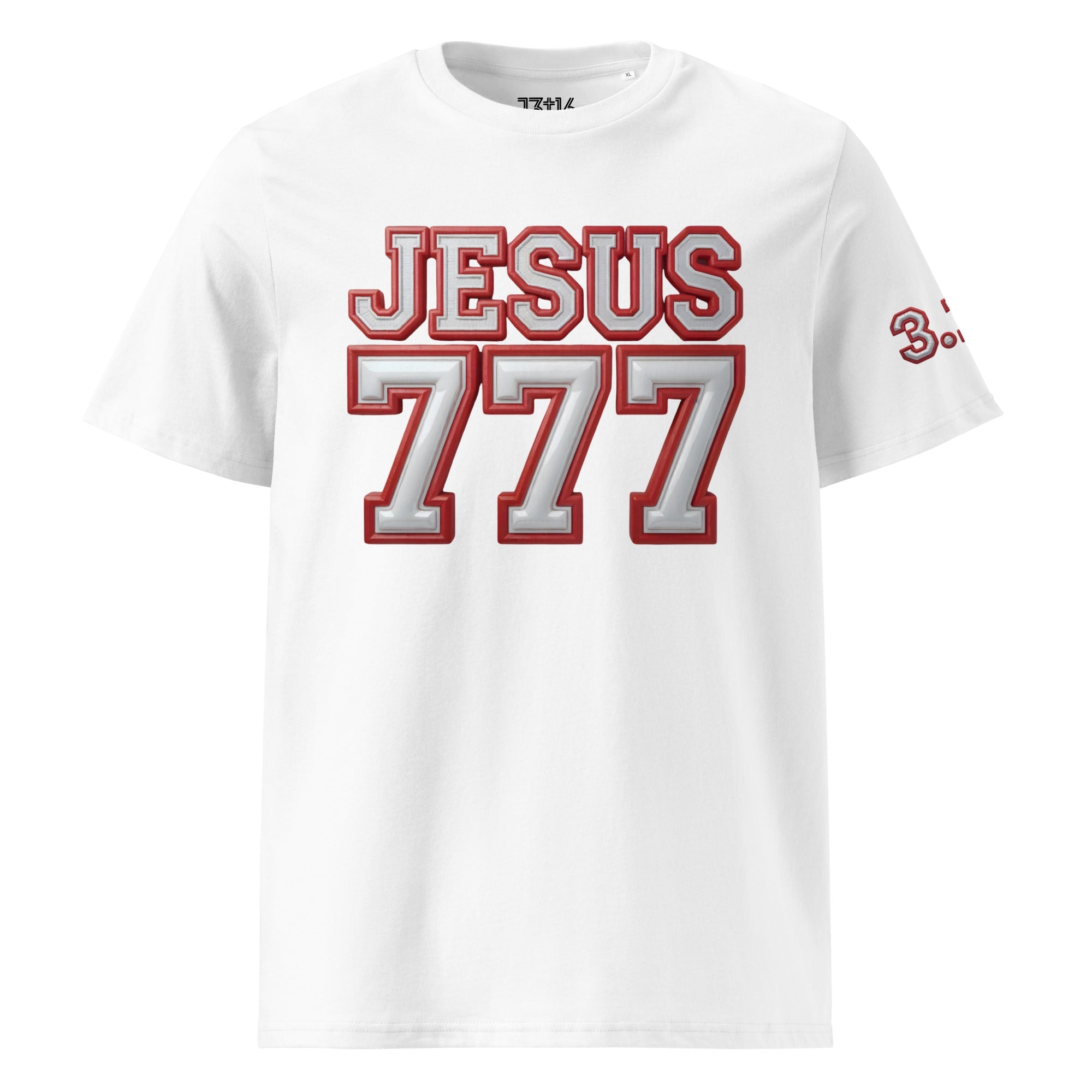 Unisex Organic Cotton T-Shirt – “JESUS 777” | J316 Label