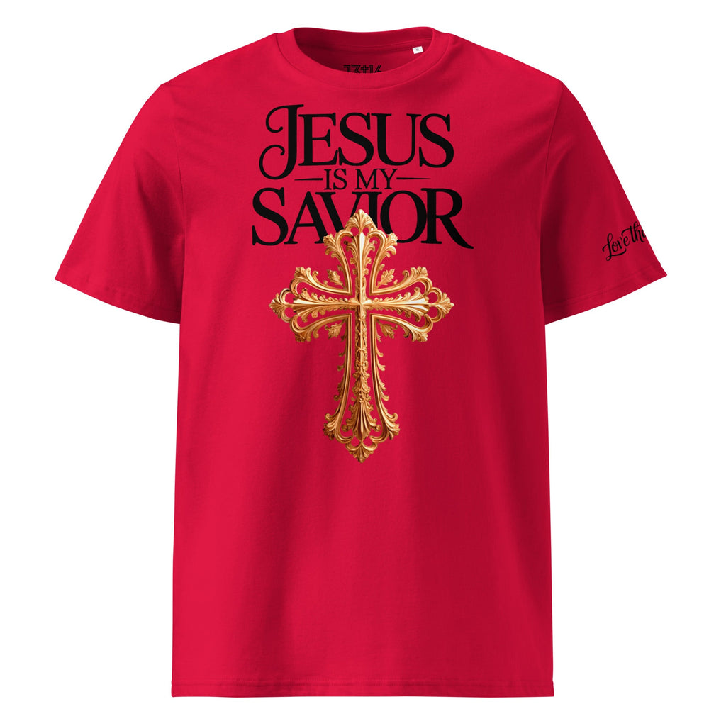 Unisex Organic Cotton T-Shirt – “Jesus Is My Savior” | J316 Label