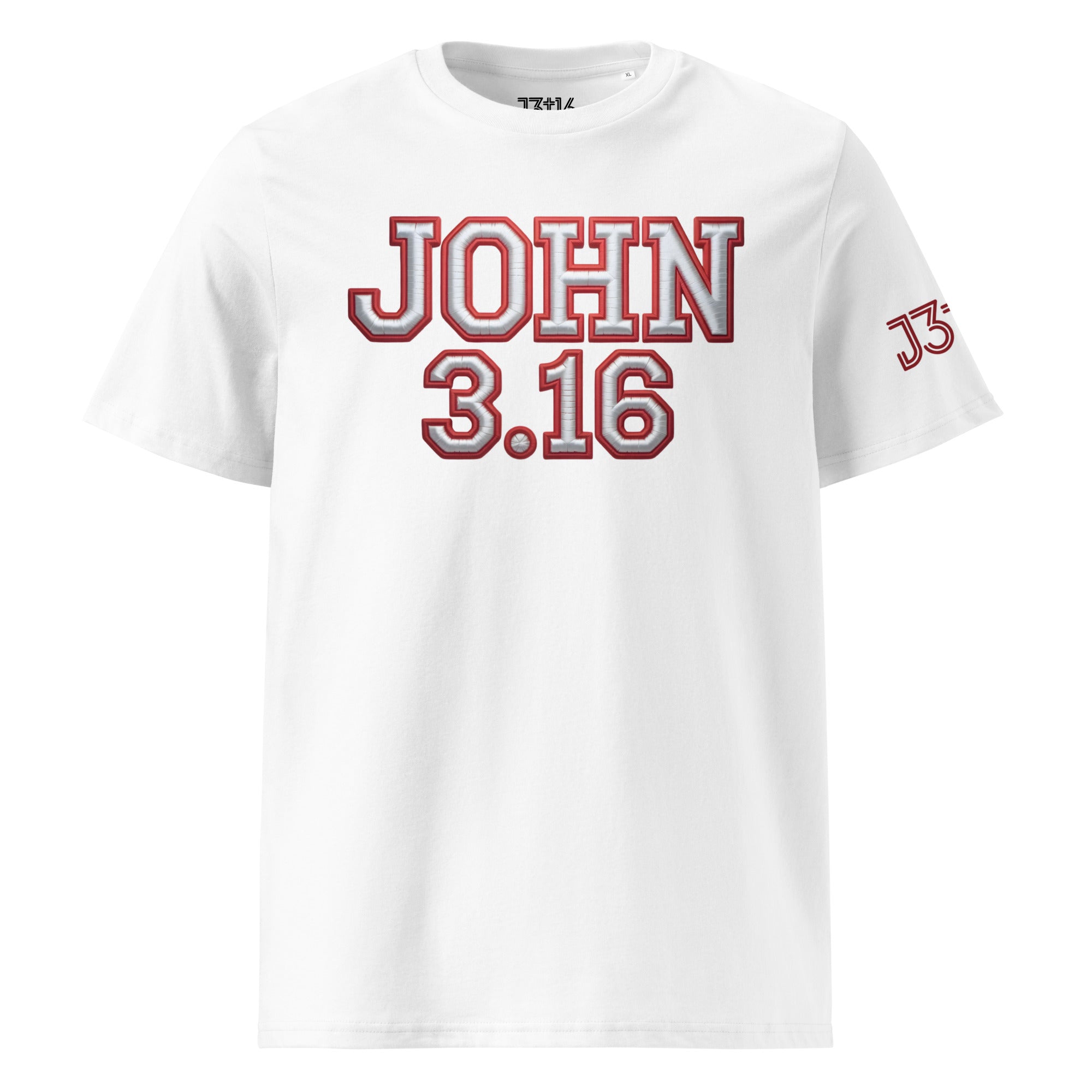 Unisex Organic Cotton T-Shirt – “JOHN 3:16” | J316 Label