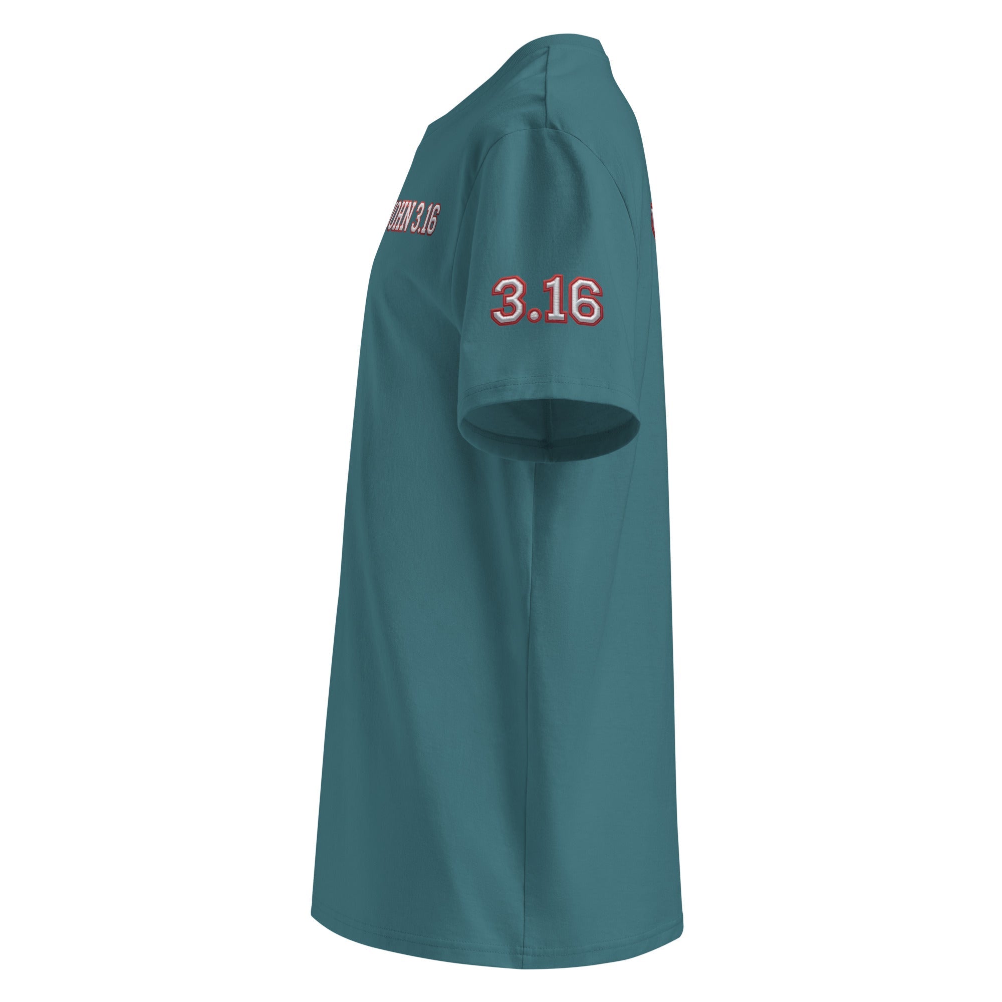 Unisex organic cotton t-shirt -II JOHN 3:16  | J316 Label