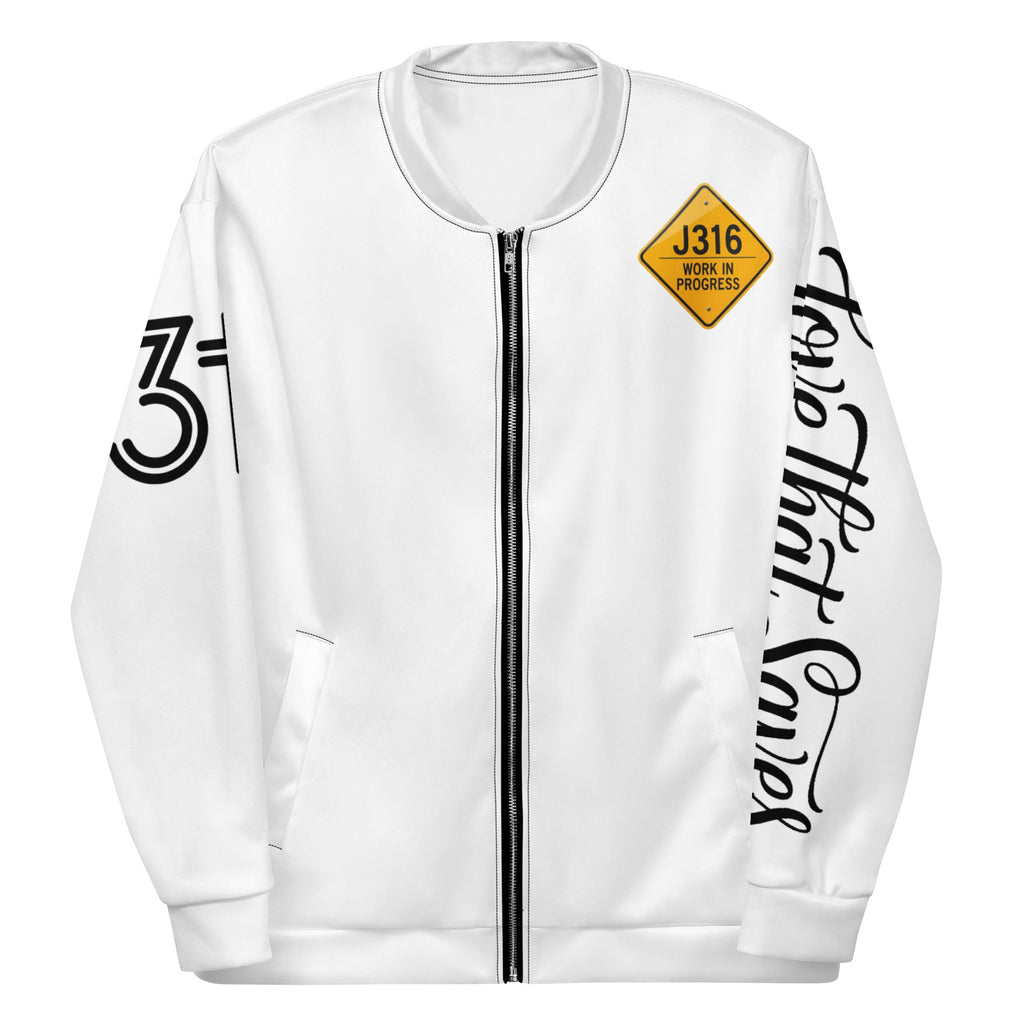 Work In Progress Bomber Jacket – Jesus Is Not Finished With Me Yet | J316 Label
